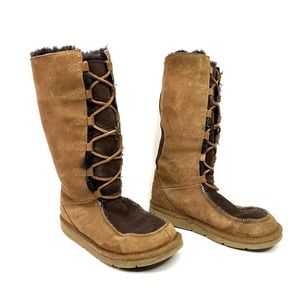 Ugg women Whitley Suede Tall Moccasin Boot Size 7.5